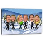 Bild von erstellung karikatur ski fahrejpg | fotogeschenkideende 🎀 Geschenke mit eigenem Foto Motiv o Text