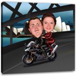 Bild von erstellung karikatur motorradjpg | fotogeschenkideende 🎀 Geschenke mit eigenem Foto Motiv o Text