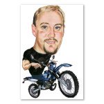 Bild von erstellung karikatur biker mitjpg | fotogeschenkideende 🎀 Geschenke mit eigenem Foto Motiv o Text