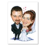 Bild von erstellung karikatur hochzeitjpg | fotogeschenkideende 🎀 Geschenke mit eigenem Foto Motiv o Text