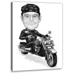 Bild von erstellung karikatur motorradfjpg | fotogeschenkideende 🎀 Geschenke mit eigenem Foto Motiv o Text