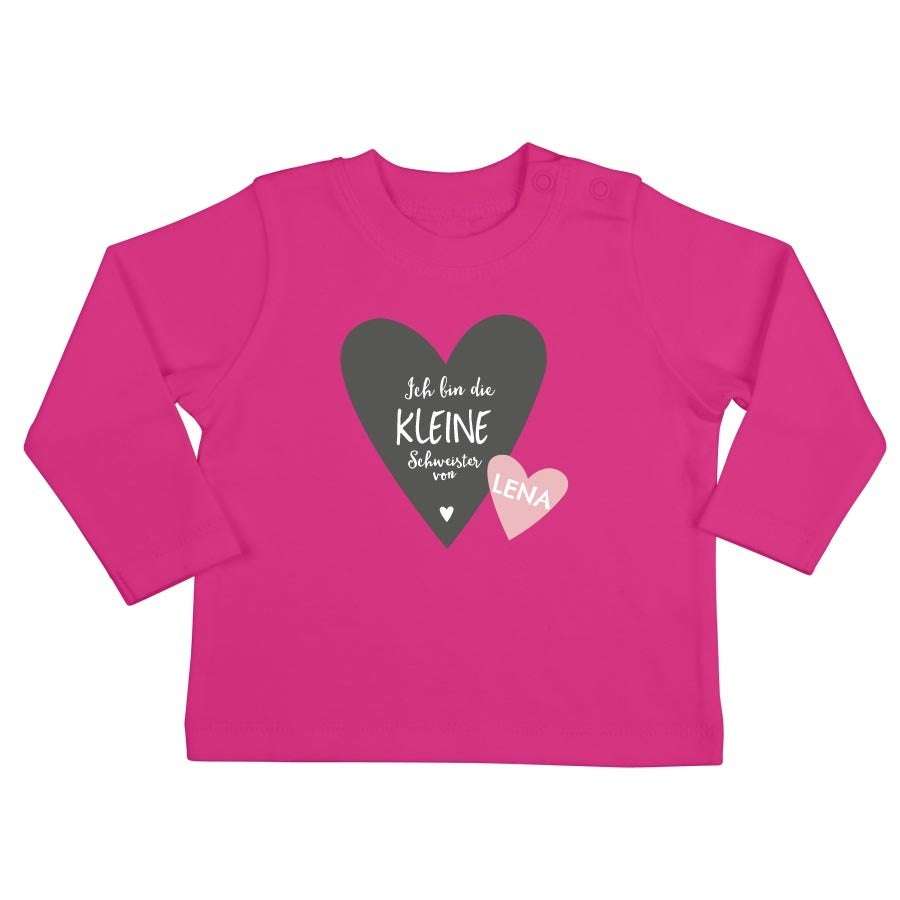 Bild von baby langarmshirt fuchsiajpg | fotogeschenkideende 🎀 Geschenke mit eigenem Foto Motiv o Text