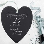 Bild von   schieferherz silberhochzeitjpg | fotogeschenkideende 🎀 Geschenke mit eigenem Foto Motiv o Text