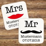 Bild von   untersetzer mr mrs mit perjpg | fotogeschenkideende 🎀 Geschenke mit eigenem Foto Motiv o Text