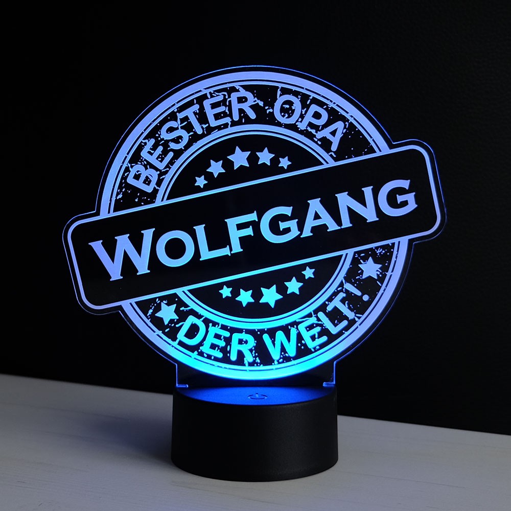 Bild von led dekolicht bester opa mit wjpg | fotogeschenkideende 🎀 Geschenke mit eigenem Foto Motiv o Text