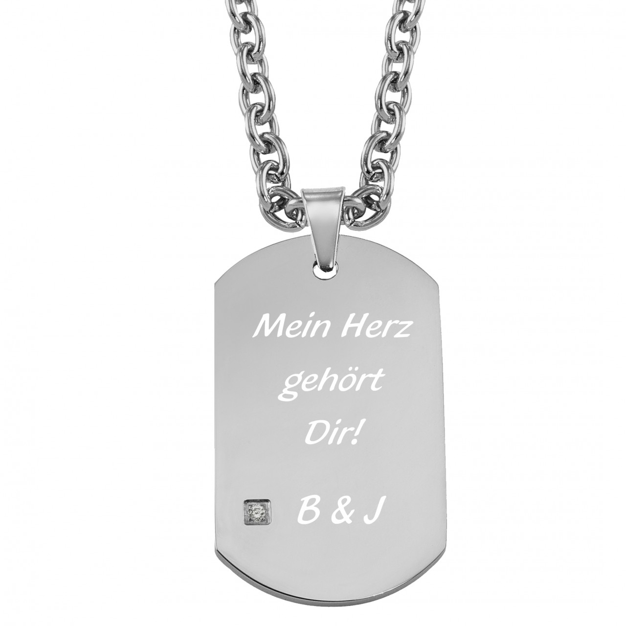 Bild von anhaenger mit gravur dog tag zjpg | fotogeschenkideende 🎀 Geschenke mit eigenem Foto Motiv o Text