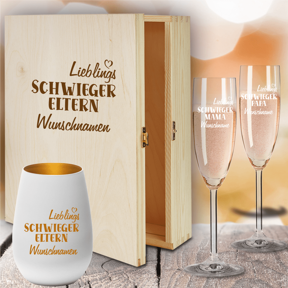 Bild von geschenkbox sektglaeser von lepng | fotogeschenkideende 🎀 Geschenke mit eigenem Foto Motiv o Text