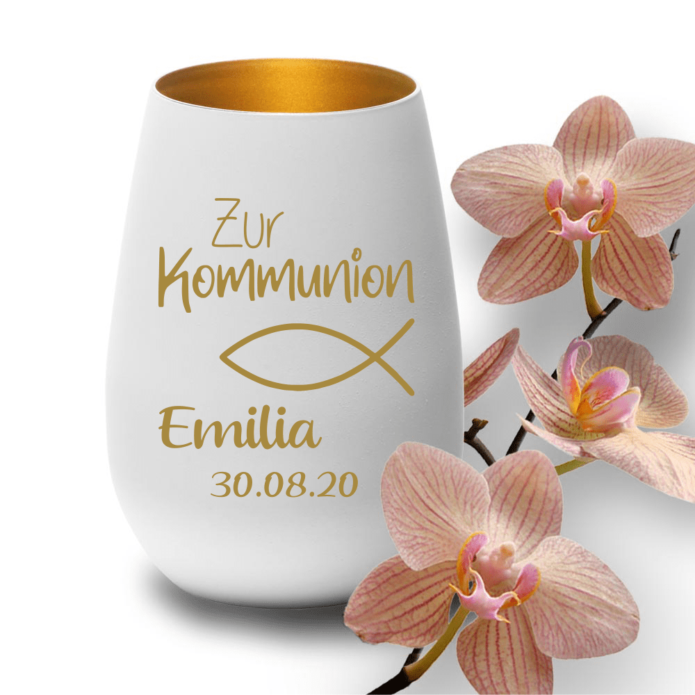 Bild von windlicht mit gravur weiss golpng | fotogeschenkideende 🎀 Geschenke mit eigenem Foto Motiv o Text