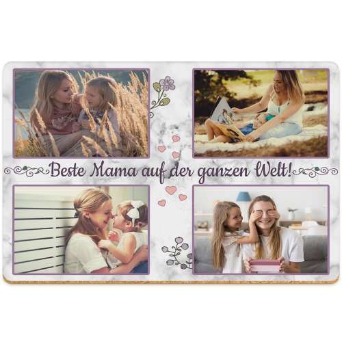 Bild von   platzset fuer mama mit  fotosjpg | fotogeschenkideende 🎀 Geschenke mit eigenem Foto Motiv o Text