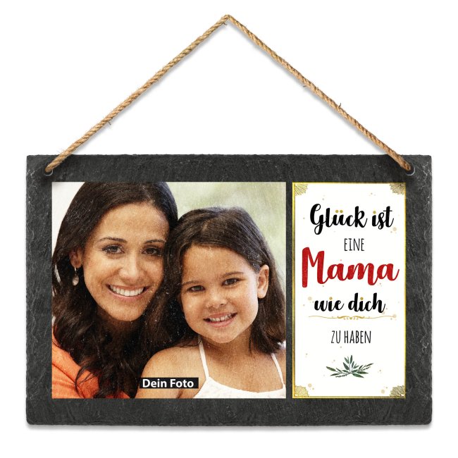 Bild von schieferplatte fuer mama mit fjpg | fotogeschenkideende 🎀 Geschenke mit eigenem Foto Motiv o Text