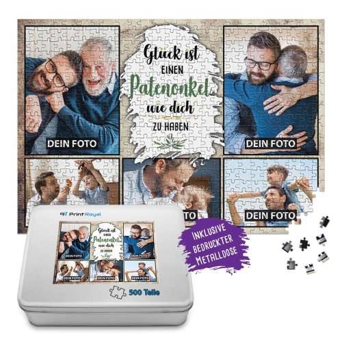 Bild von foto puzzle fuer den patenonkejpg | fotogeschenkideende 🎀 Geschenke mit eigenem Foto Motiv o Text