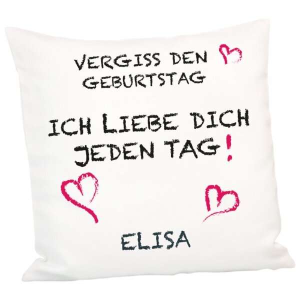 Bild von kissen vergiss den geburtstajpg | fotogeschenkideende 🎀 Geschenke mit eigenem Foto Motiv o Text