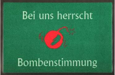 Bild von lustige fussmatte bombenstimmujpg | fotogeschenkideende 🎀 Geschenke mit eigenem Foto Motiv o Text