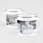 Bild von geburt emaille tasse mit fotocjpg | fotogeschenkideende 🎀 Geschenke mit eigenem Foto Motiv o Text