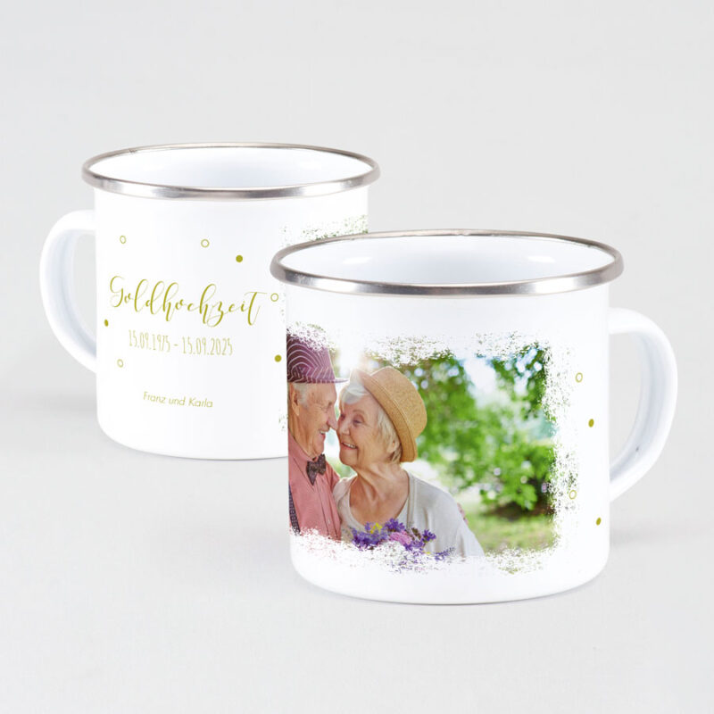 Bild von personalisierte emaille tassejpg | fotogeschenkideende 🎀 Geschenke mit eigenem Foto Motiv o Text