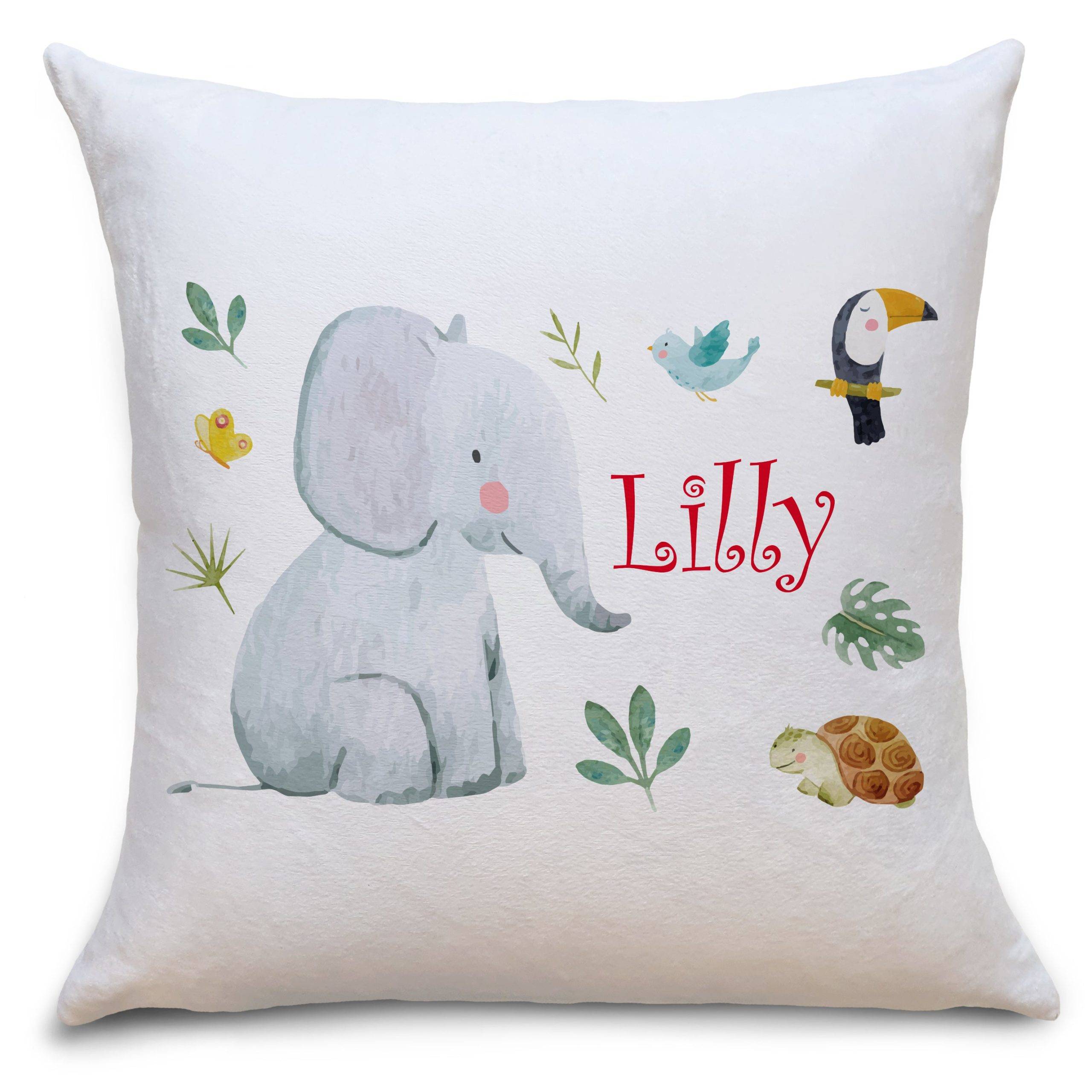 Bild von kinderkissen elefant safari tijpg | fotogeschenkideende 🎀 Geschenke mit eigenem Foto Motiv o Text