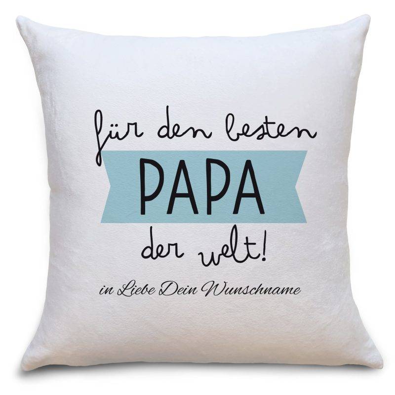 Bild von kissen bester papa der weltjpg | fotogeschenkideende 🎀 Geschenke mit eigenem Foto Motiv o Text