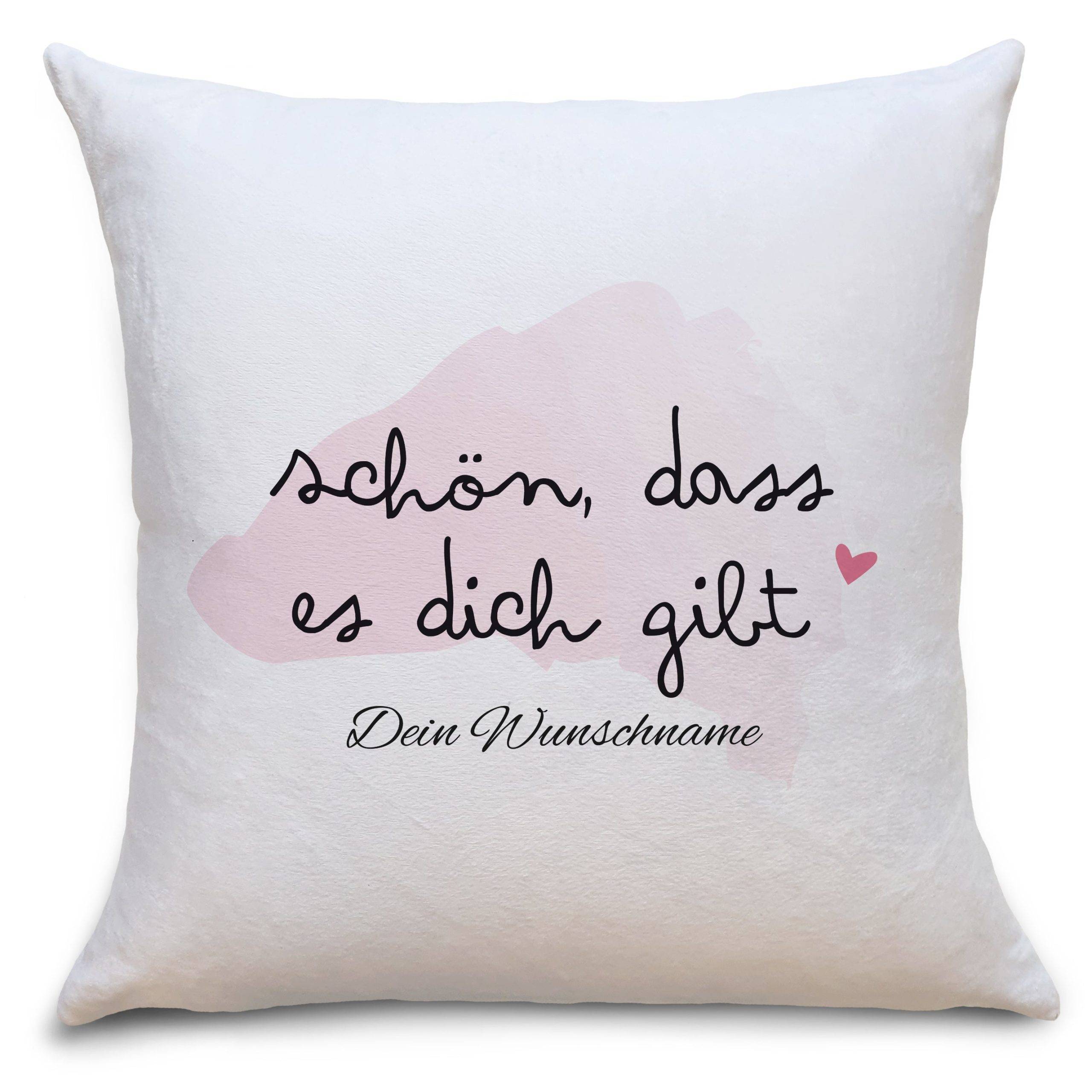 Bild von kissen schoen dass es dich gijpg | fotogeschenkideende 🎀 Geschenke mit eigenem Foto Motiv o Text