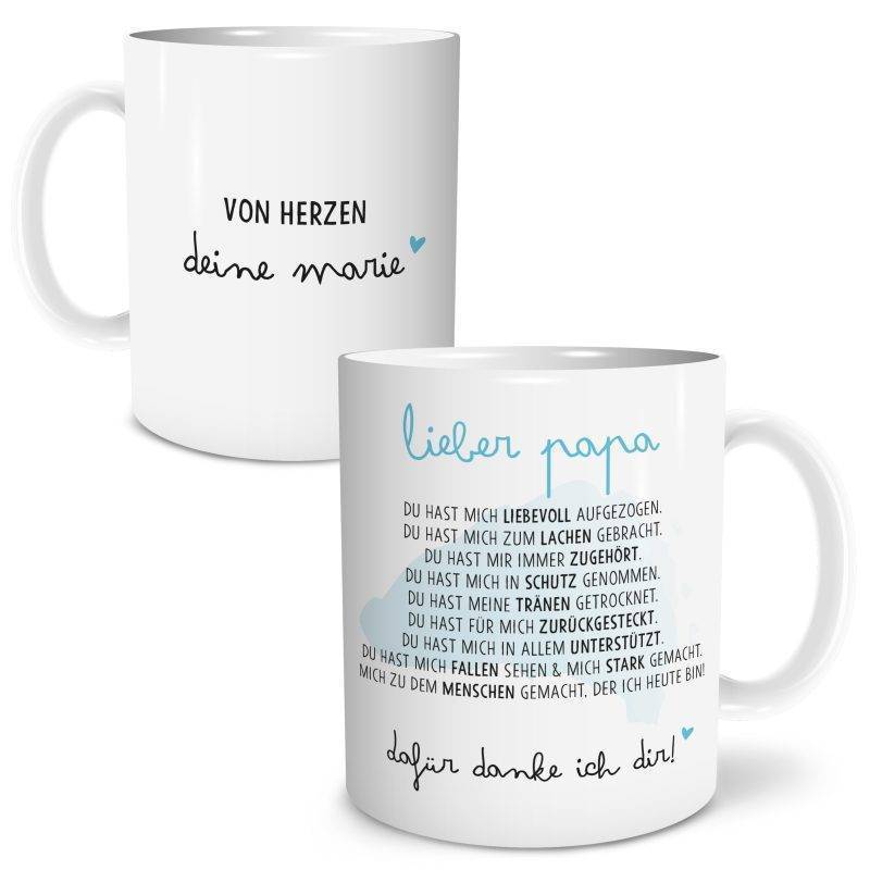 Bild von tasse danksagung papajpg | fotogeschenkideende 🎀 Geschenke mit eigenem Foto Motiv o Text