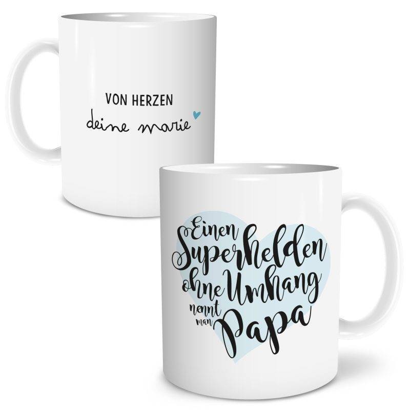 Bild von tasse superheld papajpg | fotogeschenkideende 🎀 Geschenke mit eigenem Foto Motiv o Text