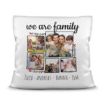 Bild von kissen we are family mit fjpg | fotogeschenkideende 🎀 Geschenke mit eigenem Foto Motiv o Text