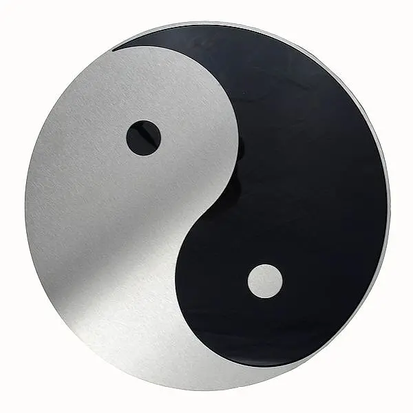 Bild von   yin und yang edelstahl dekosjpg | fotogeschenkideende 🎀 Geschenke mit eigenem Foto Motiv o Text