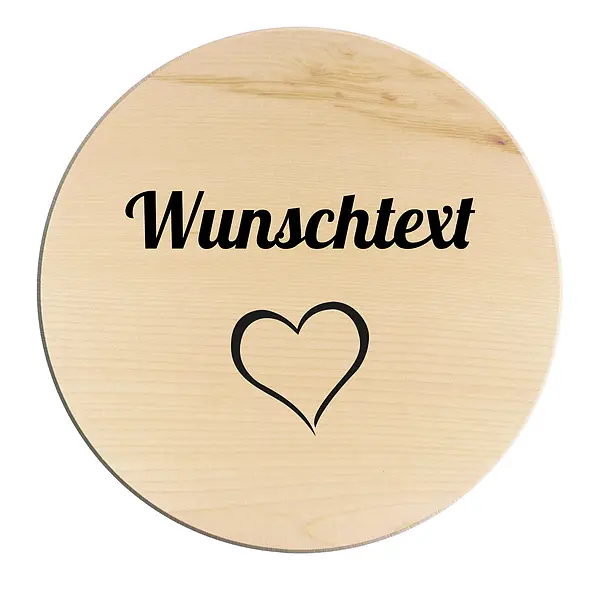 Bild von   rundes holzschild mit individujpg | fotogeschenkideende 🎀 Geschenke mit eigenem Foto Motiv o Text