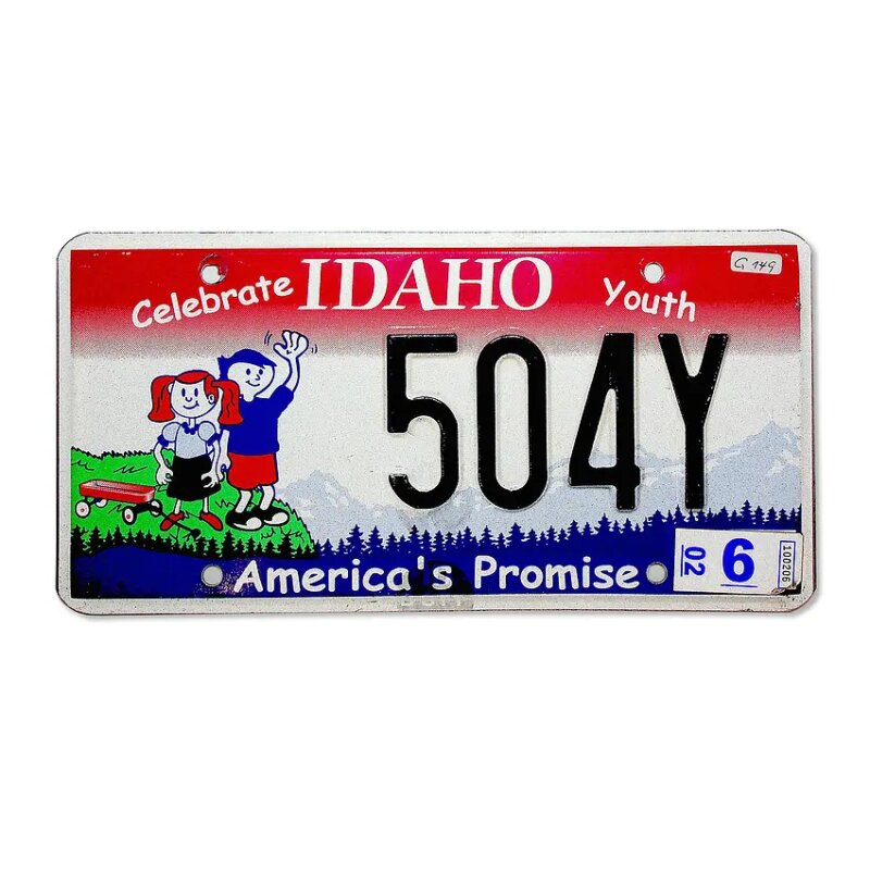 Bild von   us nummernschild idaho amerijpg | fotogeschenkideende 🎀 Geschenke mit eigenem Foto Motiv o Text