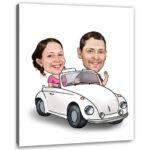 Bild von erstellung karikatur auto andjpg | fotogeschenkideende 🎀 Geschenke mit eigenem Foto Motiv o Text