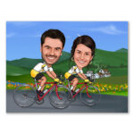 Bild von erstellung karikatur biken imjpg | fotogeschenkideende 🎀 Geschenke mit eigenem Foto Motiv o Text