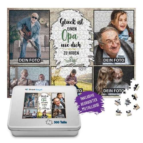 Bild von   foto puzzle far den opa glajpg | fotogeschenkideende 🎀 Geschenke mit eigenem Foto Motiv o Text