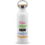 Bild von   trinkflasche mit bambusdeckeljpg | fotogeschenkideende 🎀 Geschenke mit eigenem Foto Motiv o Text